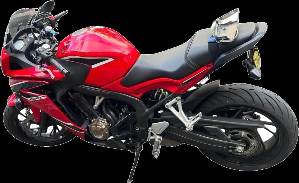 Red Honda CBR650 sports bike, the kind of motorcycle Quokka Towing carries on a tilt tray
