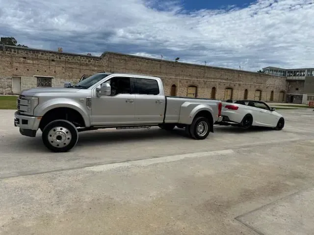 Quokka Towing ute towing a white convertible on its wheel lift